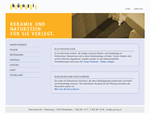 Tablet Screenshot of kuenziag.ch